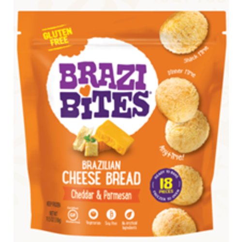 Brazi Bites Brazilian Cheese Bread, Cheddar & Parmesan, 11.5 oz Brazi Bites Brazilian Cheese Bread, Cheddar & Parmesan, 11.5 oz