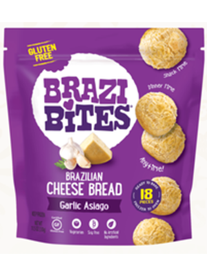 Brazi Bites Brazilian Cheese Bread, Garlic Asiago, 11.5 oz