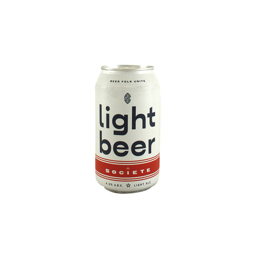 Societe Brewing "Light Beer" 12oz. can - San Diego, CA Societe Brewing "Light Beer" 12oz. can - San Diego, CA