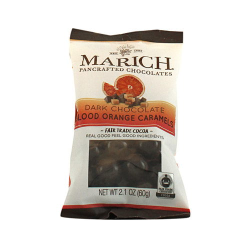 Marich Dark Chocolate Blood Orange Caramels, Hollister, CA, 2oz