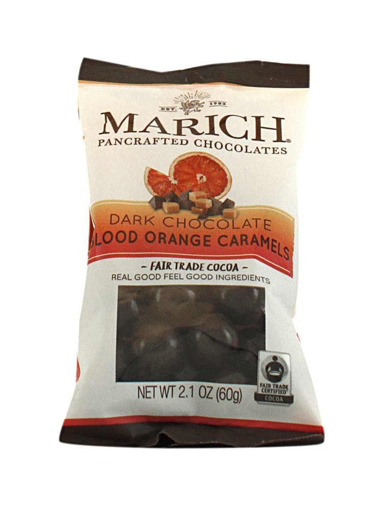 Marich Dark Chocolate Blood Orange Caramels, Hollister, CA, 2oz