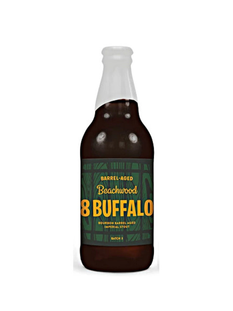 Beachwood Brewing "8 Buffalo" Bourbon Barrel Aged Imperial Stout  12oz bottle - Long Beach, CA
