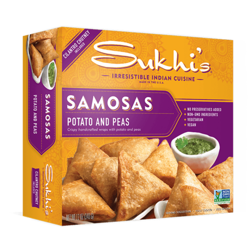 Sukhi's Samosas - Potato & Peas, 12 oz Sukhi's Samosas - Potato & Peas, 12 oz
