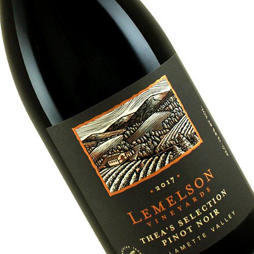 Lemelson 2017 Pinot Noir "Thea's Selection" Willamette Valley, Oregon Lemelson 2017 Pinot Noir "Thea's Selection" Willamette Valley, Oregon