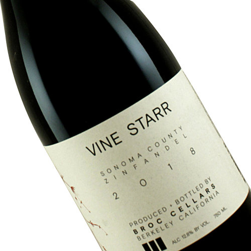 Broc Cellars 2018 Zinfandel "Vine Starr", Sonoma, California Broc Cellars 2018 Zinfandel "Vine Starr", Sonoma, California