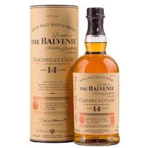 The Balvenie Single Malt Scotch Whisky Caribbean Cask Aged 14 Years The Balvenie Single Malt Scotch Whisky Caribbean Cask Aged 14 Years
