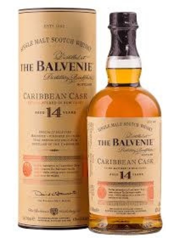The Balvenie Single Malt Scotch Whisky Caribbean Cask Aged 14 Years