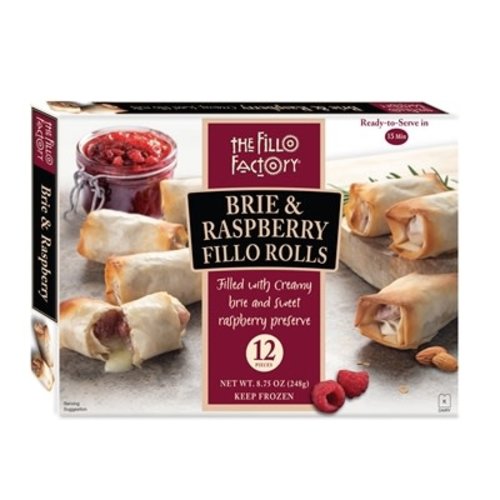 The Fillo Factory, Brie & Raspberry Fillo Rolls, 12 pieces The Fillo Factory, Brie & Raspberry Fillo Rolls, 12 pieces