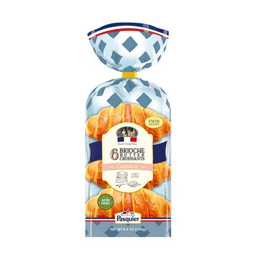 Pasquier Brioche Butter Croissants, 6 count Pasquier Brioche Butter Croissants, 6 count