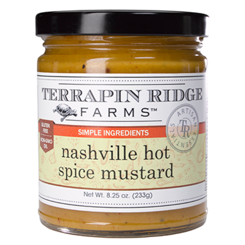 Terrapin Ridge Farms Nashville Hot Spice Mustard, Clearwater, Florida, 8.25 oz.