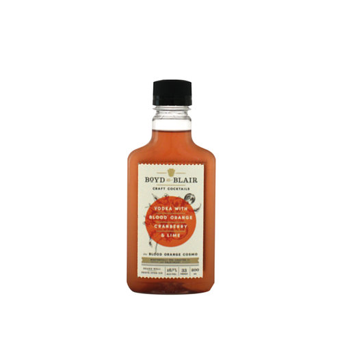 Boyd & Blair Vodka w/ Blood Orange, Cranberry & Lime Craft Cocktail 200ml Boyd & Blair Vodka w/ Blood Orange, Cranberry & Lime Craft Cocktail 200ml