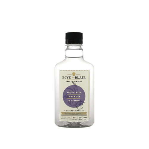 Boyd & Blair Vodka w/ Lavender & Lemon Craft Cocktail 200ml. Boyd & Blair Vodka w/ Lavender & Lemon Craft Cocktail 200ml.