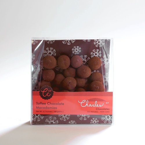 Charles Chocolates Toffee Chocolate Macadamias, 6.3 oz Charles Chocolates Toffee Chocolate Macadamias, 6.3 oz