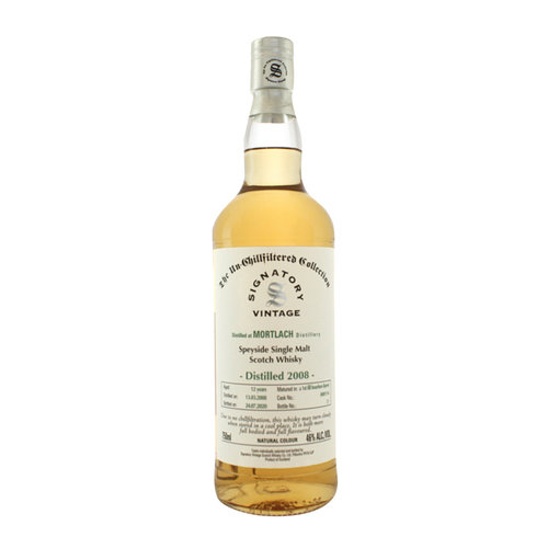 Mortlach 2008 Signatory Vintage Single Malt Scotch Whisky Mortlach 2008 Signatory Vintage Single Malt Scotch Whisky
