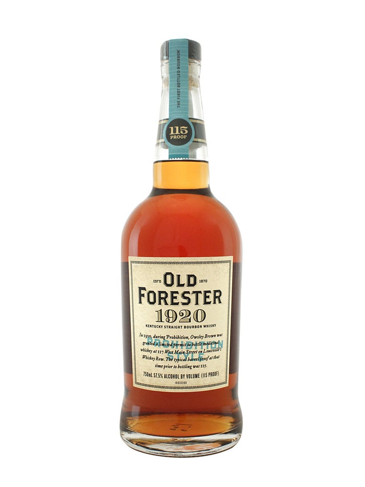 Old Forester "1920" Kentucky Straight Bourbon Whiskey, Prohibition Style, Louisville, Kentucky