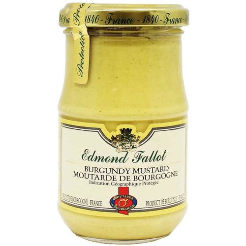 Edmond Fallot Burgundy Mustard "Moutarde de Bourgogne" 7.4oz Jar, France Edmond Fallot Burgundy Mustard "Moutarde de Bourgogne" 7.4oz Jar, France
