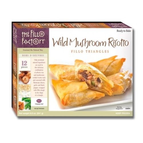 The Fillo Factory, Wild Mushroom Risotto Fillo Triangles, 12 pieces The Fillo Factory, Wild Mushroom Risotto Fillo Triangles, 12 pieces