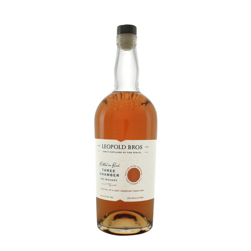Leopold Bros. Three Chamber Rye Whiskey Bottled in Bond - Collector's Edition, Denver, Colorado Leopold Bros. Three Chamber Rye Whiskey Bottled in Bond - Collector's Edition, Denver, Colorado