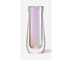 Corkcicle Prism Stemless Glass Flute, Set of 2