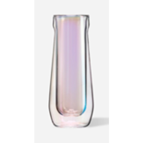 Corkcicle Double-Walled Stemless Prism Flute Glasses, Set of 2, 7 oz each Corkcicle Double-Walled Stemless Prism Flute Glasses, Set of 2, 7 oz each