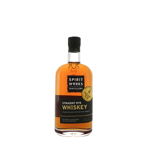 Spirit Works Distillery, Straight Rye Whiskey, Sonoma County, California Spirit Works Distillery, Straight Rye Whiskey, Sonoma County, California