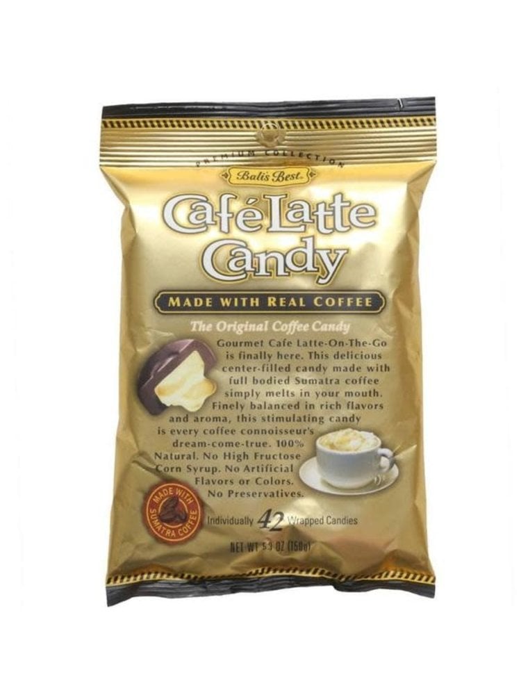 Bali's Best Cafe Latte Candy, 42 Individually Wrapped Candies