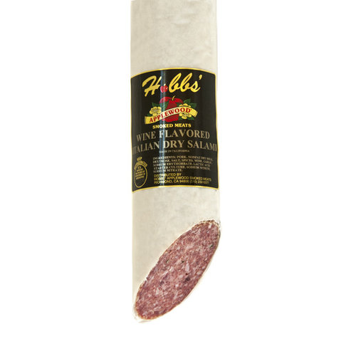 Hobbs' Wine Flavored Italian Dry Salami, 8oz.