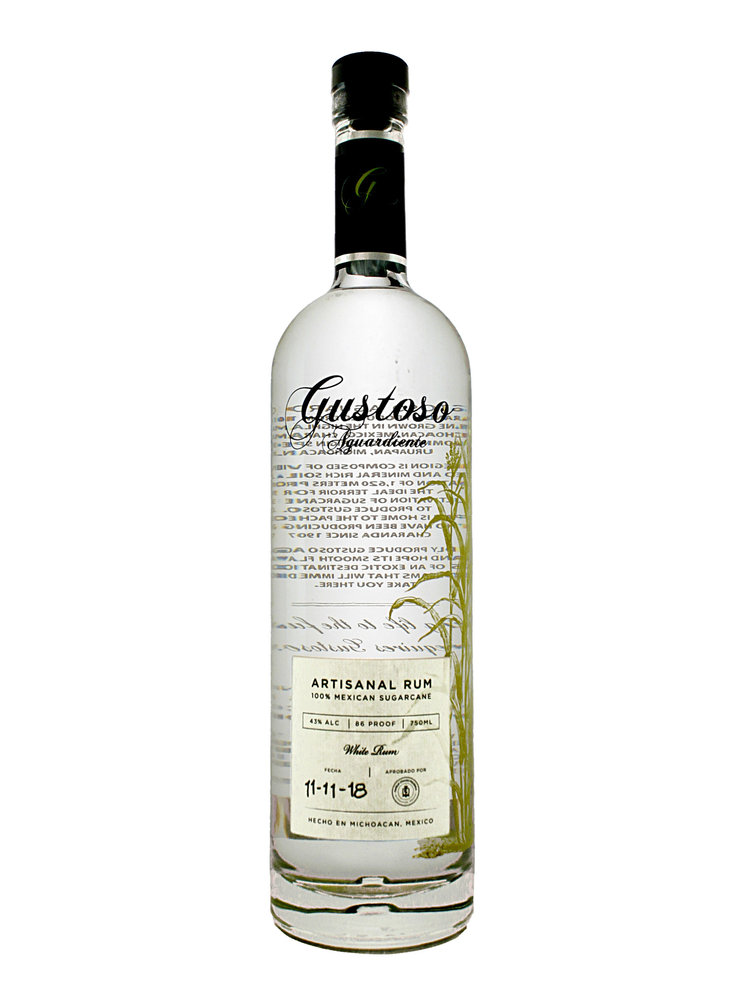 Gustoso Aguardiente White Rum, Michoacan, Mexico