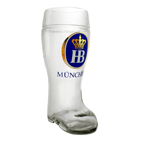 Hofbrau Munchen 1 Liter Glass Boot Hofbrau Munchen 1 Liter Glass Boot