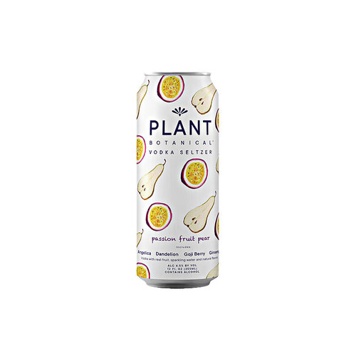 Plant Botanical Vodka Seltzer Passion Fruit Pear 12oz can Plant Botanical Vodka Seltzer Passion Fruit Pear 12oz can
