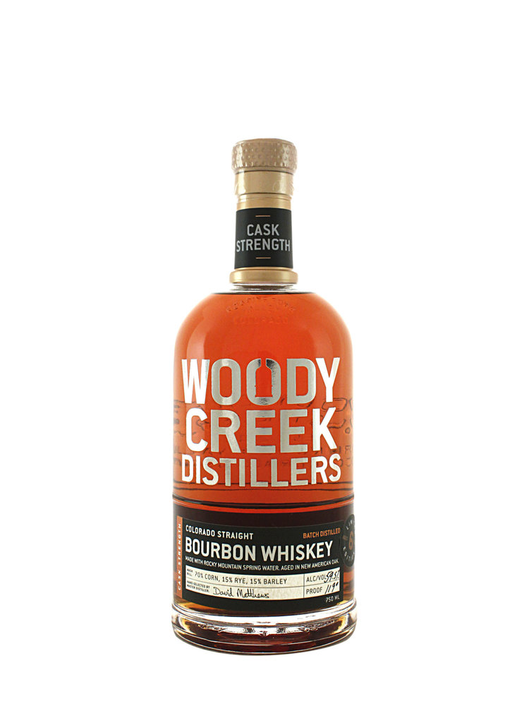 Woody Creek Cask Strength Straight Bourbon Whiskey Aged 6 Years, Basalt, Colorado