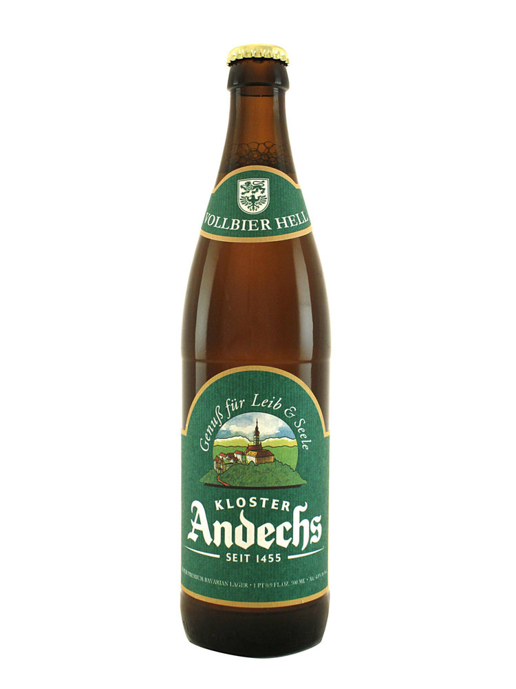 Kloster Andechs Vollbier Hell Lager 500ml bottle - Bavaria, Germany