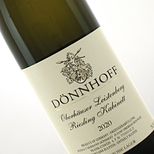 Donnhoff 2020 Riesling Kabinett Oberhauser Leistenberg, Nahe, Germany Donnhoff 2020 Riesling Kabinett Oberhauser Leistenberg, Nahe, Germany