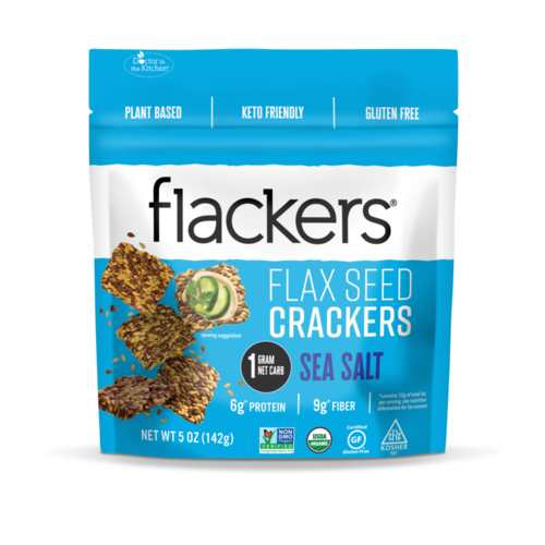 Flackers Sea Salt Flaxseed Crackers, 5 oz Flackers Sea Salt Flaxseed Crackers, 5 oz