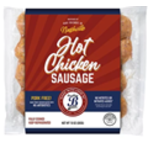 Brooklyn Cured Hot Chicken Sausage, 4 pack, 10 oz Brooklyn Cured Hot Chicken Sausage, 4 pack, 10 oz