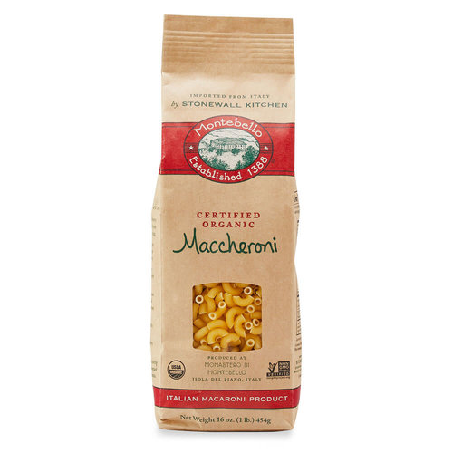 Montebello Organic Maccheroni Pasta 1 lb, Marche, Italy