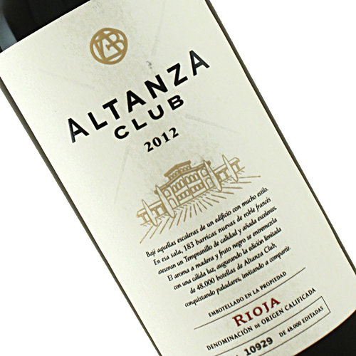 Altanza 2012 Rioja Reserva 'Club', Spain Altanza 2012 Rioja Reserva 'Club', Spain