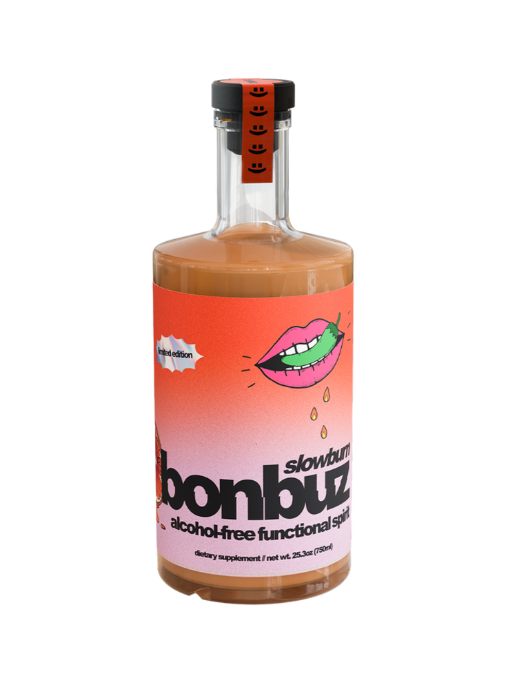 Bonbuz "Slowburn" Alcohol-Free Functional Spirit, Dietary Supplement, Los Angeles