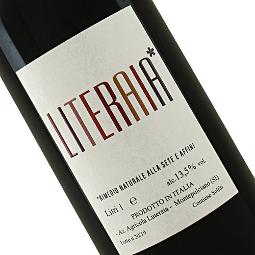 Luteraia 2019 'Literaia' Toscana Rosso 1 Liter, Montepulciano Tuscany Luteraia 2019 'Literaia' Toscana Rosso 1 Liter, Montepulciano Tuscany