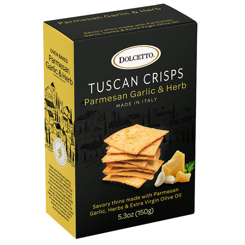 Dolcetto Tuscan Crisps Italian Parmesan, Garlic & Herb, 5.3 oz Dolcetto Tuscan Crisps Italian Parmesan, Garlic & Herb, 5.3 oz