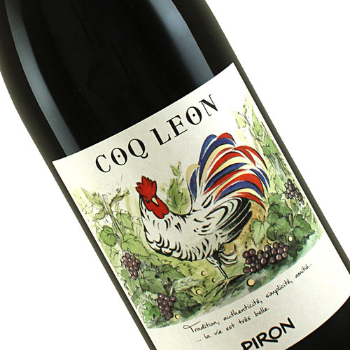 Piron Red Wine (Gamay) Vin de France, "Coq Leon"