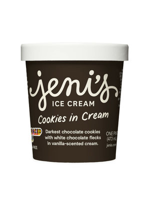 Jeni's Cookies in Cream Ice Cream Pint, Ohio