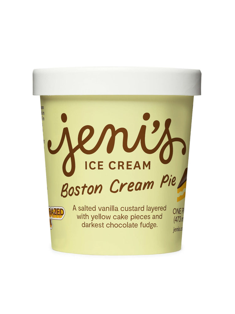 Jeni's Boston Cream Pie Ice Cream Pint, Ohio