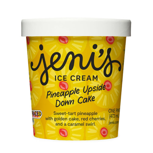 Jeni's Pineapple Upside Down Cake Ice Cream Pint, Ohio Jeni's Pineapple Upside Down Cake Ice Cream Pint, Ohio