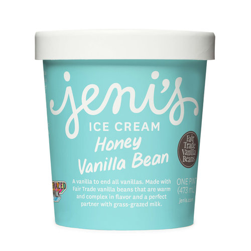 Jeni's Honey Vanilla Bean Ice Cream Pint, Ohio