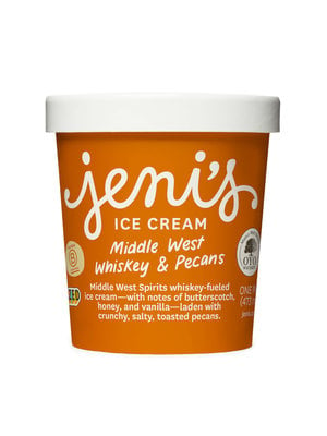 Jeni's Middle West Whiskey & Pecans Ice Cream Pint, Ohio