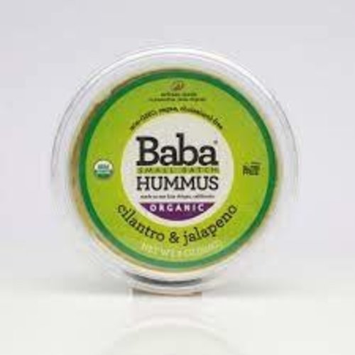 Baba Organic Cilantro & Jalapeno Hummus, San Luis Obispo, CA, 8 oz Baba Organic Cilantro & Jalapeno Hummus, San Luis Obispo, CA, 8 oz