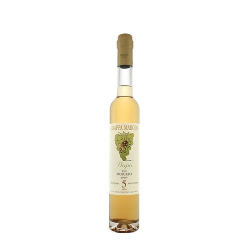 Santa Teresa Grappa Marolo "Dopo" From Moscato Grapes Half Bottle, Piedmont