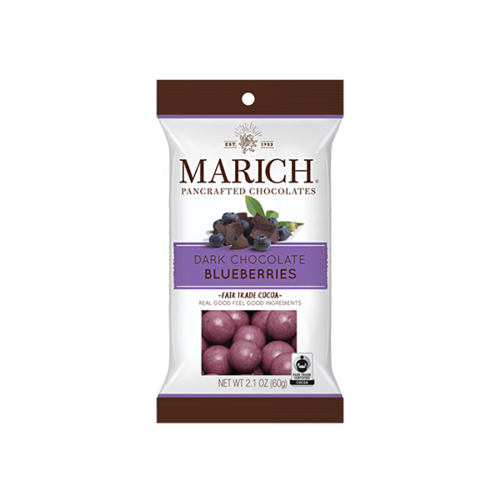 Marich Dark Chocolate Blueberries 2oz Bag, Hollister, California