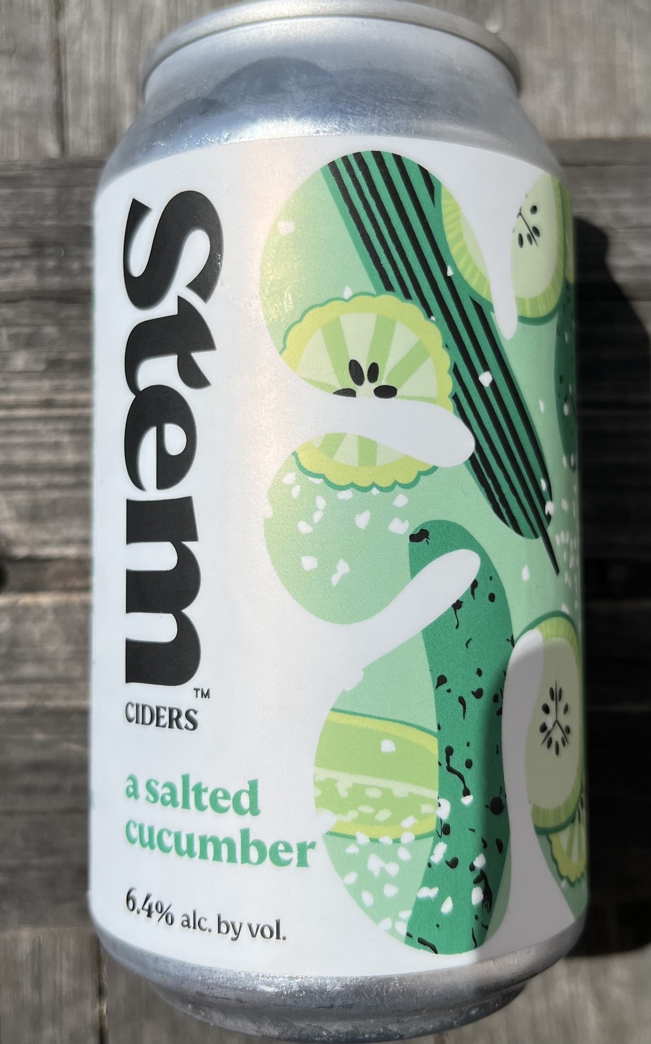 Stem Ciders "A Salted Cucumber" Cider 12oz can Lafayette, CO The